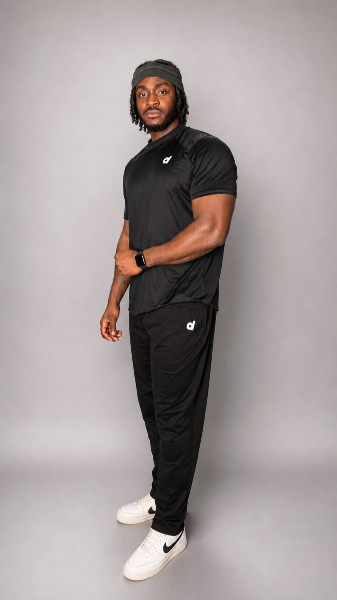 Black Cargo Joggers