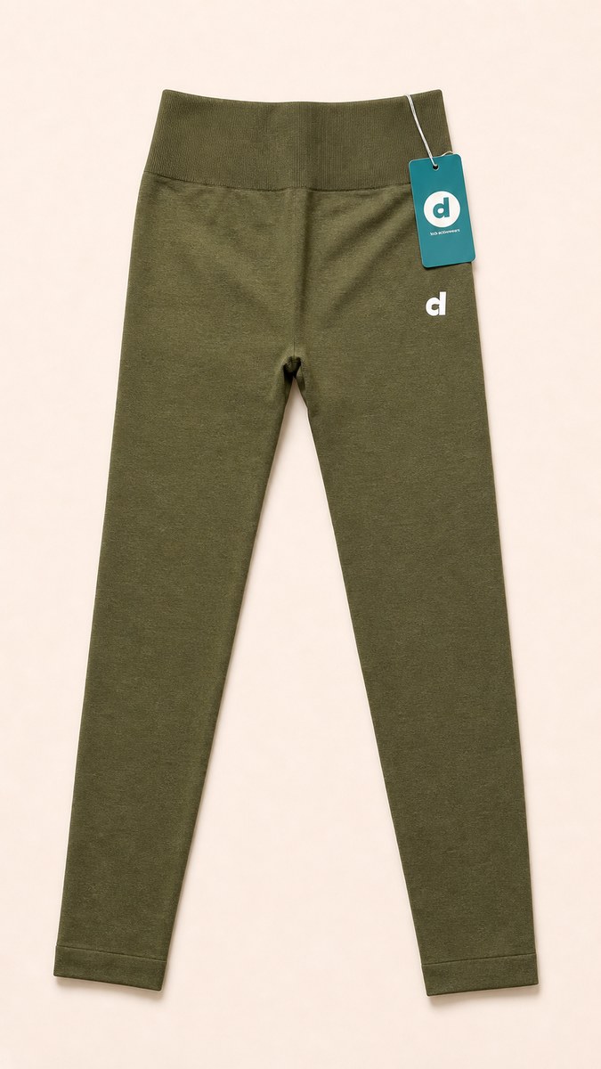 Olive Seamless Scrunch Leggings